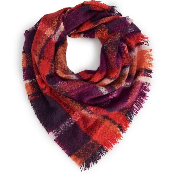 David and young plaid Triangle Scarf - Picture 2 of 8